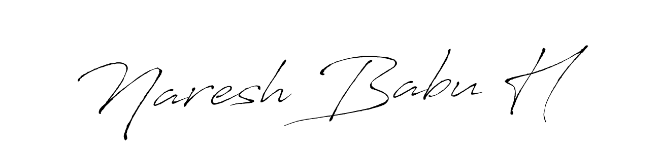 if you are searching for the best signature style for your name Naresh Babu H. so please give up your signature search. here we have designed multiple signature styles  using Antro_Vectra. Naresh Babu H signature style 6 images and pictures png