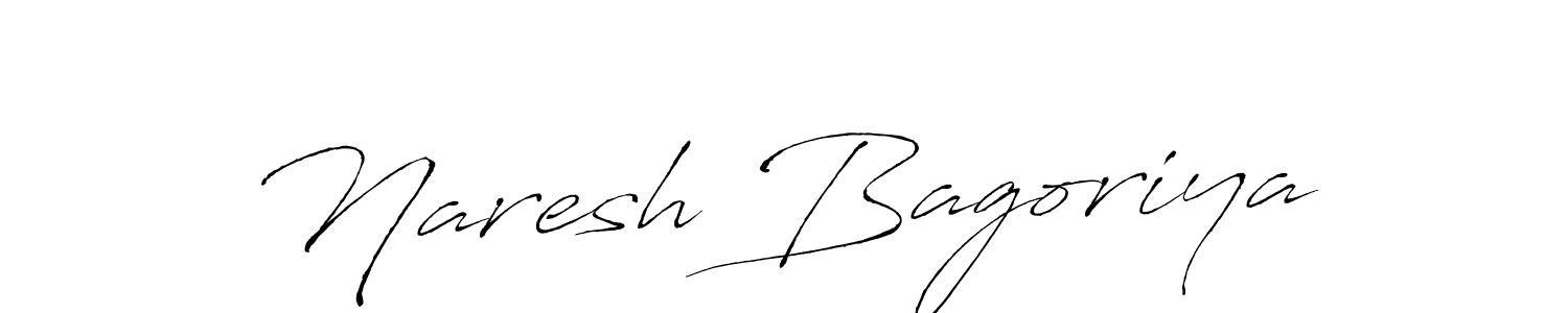 How to make Naresh Bagoriya signature? Antro_Vectra is a professional autograph style. Create handwritten signature for Naresh Bagoriya name. Naresh Bagoriya signature style 6 images and pictures png