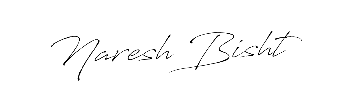 Design your own signature with our free online signature maker. With this signature software, you can create a handwritten (Antro_Vectra) signature for name Naresh Bisht. Naresh Bisht signature style 6 images and pictures png