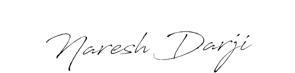 How to make Naresh Darji name signature. Use Antro_Vectra style for creating short signs online. This is the latest handwritten sign. Naresh Darji signature style 6 images and pictures png