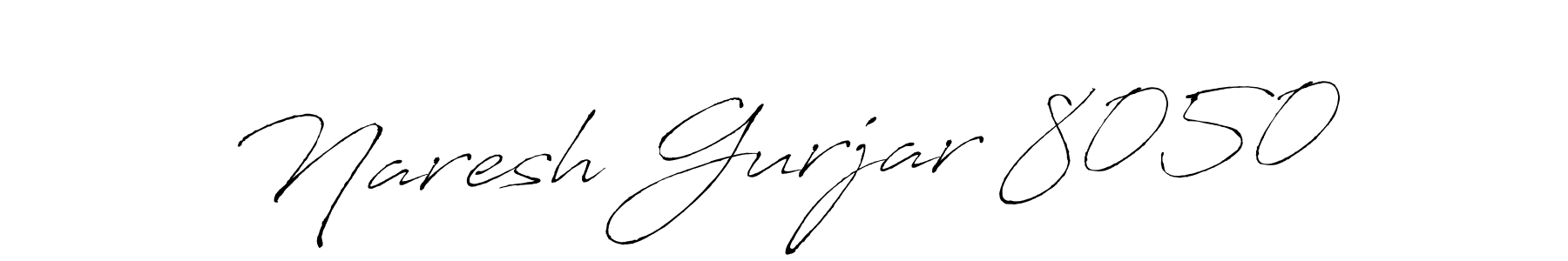 How to make Naresh Gurjar 8050 name signature. Use Antro_Vectra style for creating short signs online. This is the latest handwritten sign. Naresh Gurjar 8050 signature style 6 images and pictures png