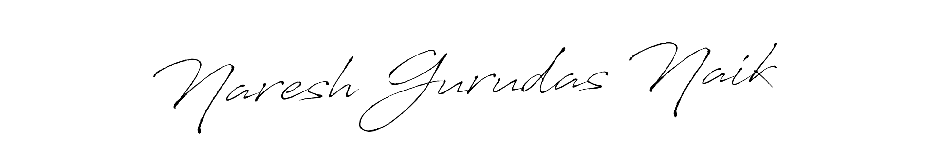 Make a beautiful signature design for name Naresh Gurudas Naik. With this signature (Antro_Vectra) style, you can create a handwritten signature for free. Naresh Gurudas Naik signature style 6 images and pictures png