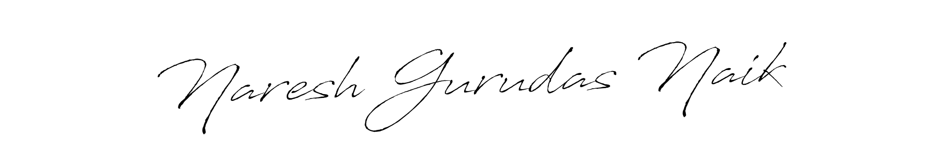 Make a beautiful signature design for name Naresh Gurudas Naik. With this signature (Antro_Vectra) style, you can create a handwritten signature for free. Naresh Gurudas Naik signature style 6 images and pictures png