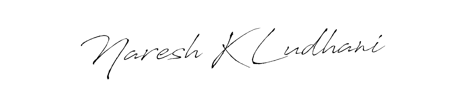 How to make Naresh K Ludhani signature? Antro_Vectra is a professional autograph style. Create handwritten signature for Naresh K Ludhani name. Naresh K Ludhani signature style 6 images and pictures png