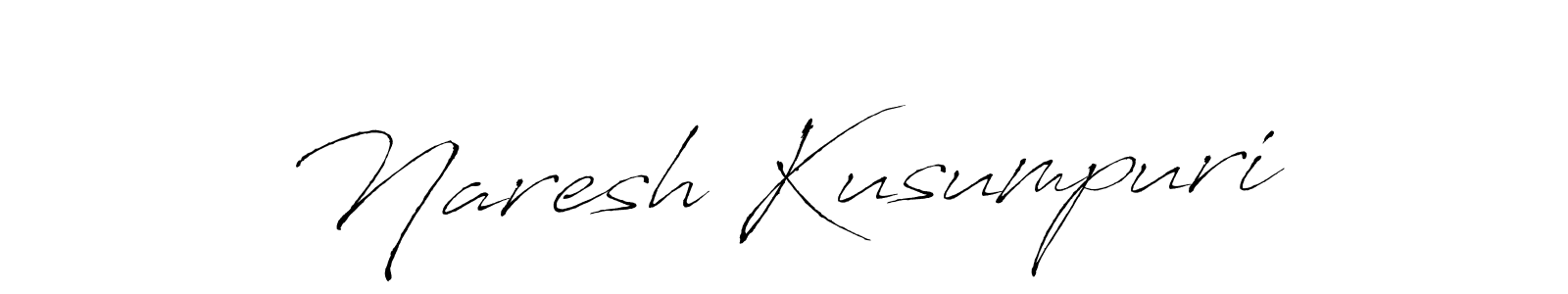 Use a signature maker to create a handwritten signature online. With this signature software, you can design (Antro_Vectra) your own signature for name Naresh Kusumpuri. Naresh Kusumpuri signature style 6 images and pictures png