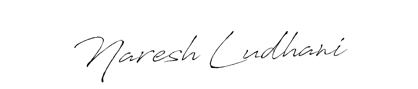 How to make Naresh Ludhani signature? Antro_Vectra is a professional autograph style. Create handwritten signature for Naresh Ludhani name. Naresh Ludhani signature style 6 images and pictures png