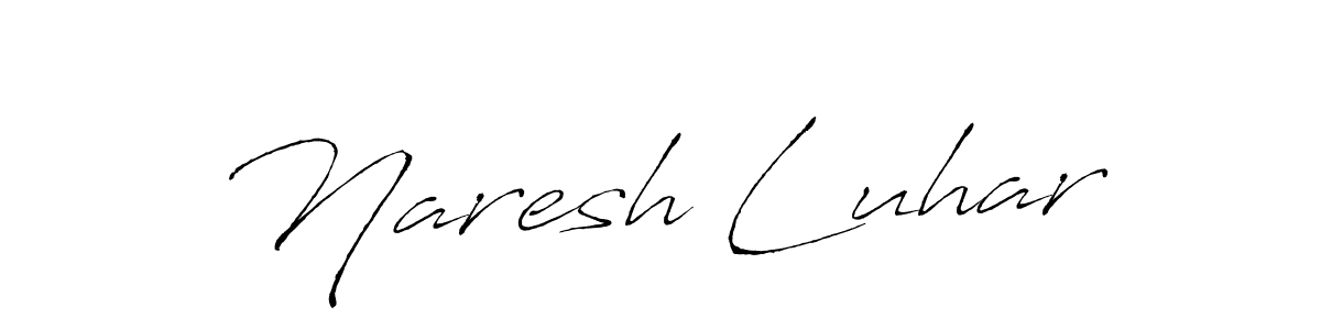 Make a beautiful signature design for name Naresh Luhar. Use this online signature maker to create a handwritten signature for free. Naresh Luhar signature style 6 images and pictures png