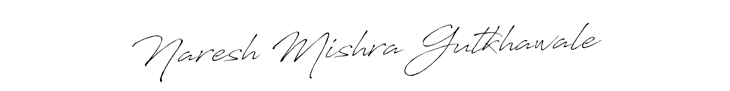 Naresh Mishra Gutkhawale stylish signature style. Best Handwritten Sign (Antro_Vectra) for my name. Handwritten Signature Collection Ideas for my name Naresh Mishra Gutkhawale. Naresh Mishra Gutkhawale signature style 6 images and pictures png