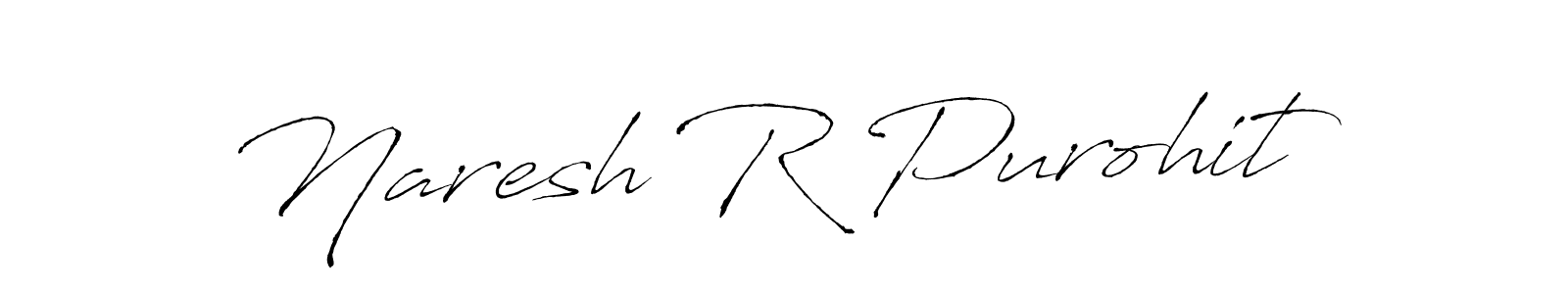 Also You can easily find your signature by using the search form. We will create Naresh R Purohit name handwritten signature images for you free of cost using Antro_Vectra sign style. Naresh R Purohit signature style 6 images and pictures png