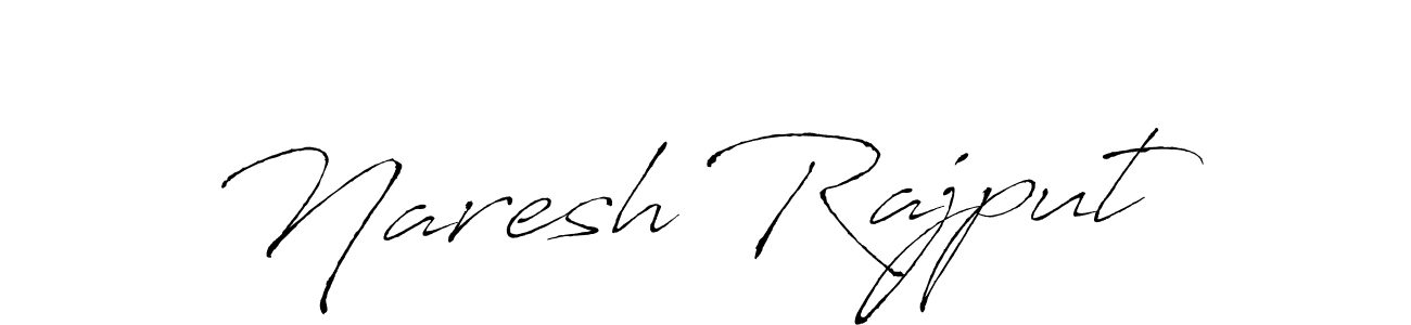 Naresh Rajput stylish signature style. Best Handwritten Sign (Antro_Vectra) for my name. Handwritten Signature Collection Ideas for my name Naresh Rajput. Naresh Rajput signature style 6 images and pictures png