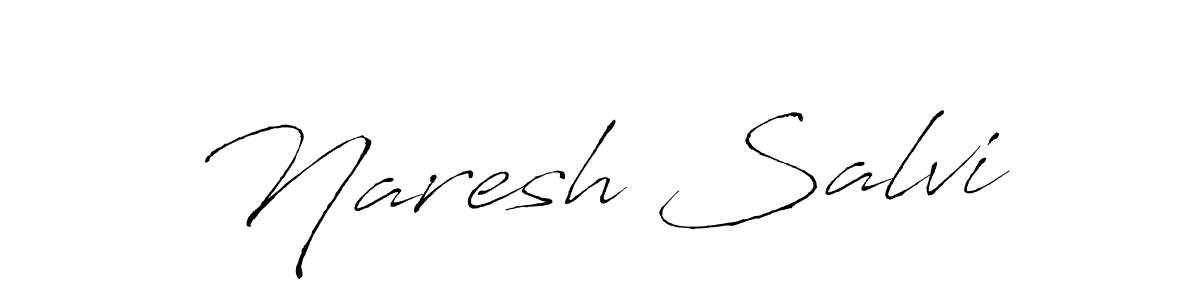 Create a beautiful signature design for name Naresh Salvi. With this signature (Antro_Vectra) fonts, you can make a handwritten signature for free. Naresh Salvi signature style 6 images and pictures png