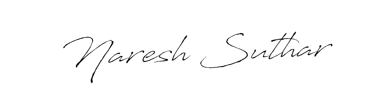 Also You can easily find your signature by using the search form. We will create Naresh Suthar name handwritten signature images for you free of cost using Antro_Vectra sign style. Naresh Suthar signature style 6 images and pictures png