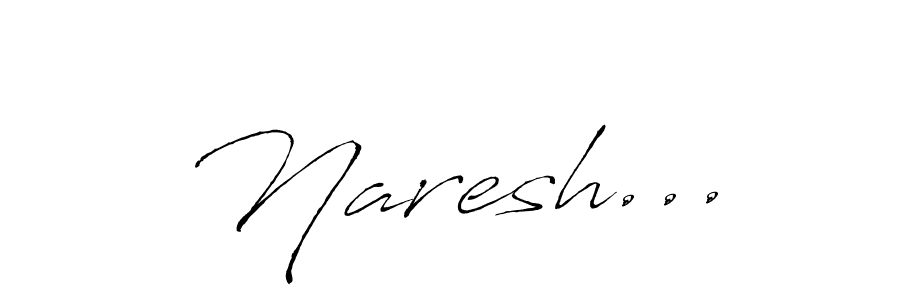 How to make Naresh... signature? Antro_Vectra is a professional autograph style. Create handwritten signature for Naresh... name. Naresh... signature style 6 images and pictures png