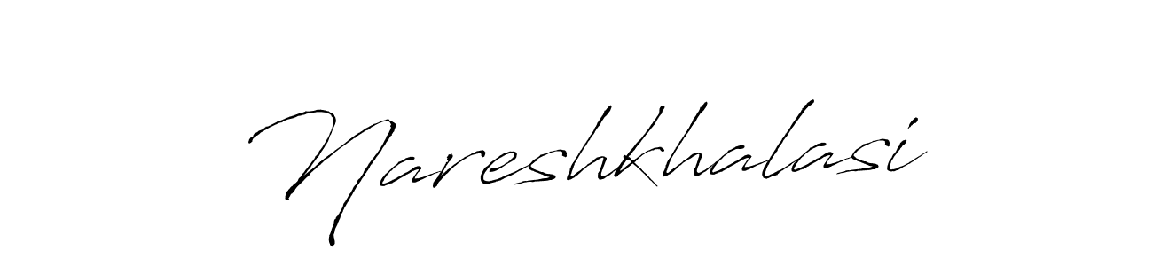 Antro_Vectra is a professional signature style that is perfect for those who want to add a touch of class to their signature. It is also a great choice for those who want to make their signature more unique. Get Nareshkhalasi name to fancy signature for free. Nareshkhalasi signature style 6 images and pictures png