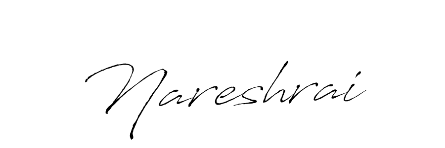 Design your own signature with our free online signature maker. With this signature software, you can create a handwritten (Antro_Vectra) signature for name Nareshrai. Nareshrai signature style 6 images and pictures png