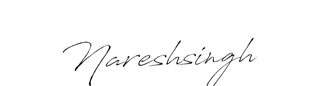 How to make Nareshsingh signature? Antro_Vectra is a professional autograph style. Create handwritten signature for Nareshsingh name. Nareshsingh signature style 6 images and pictures png
