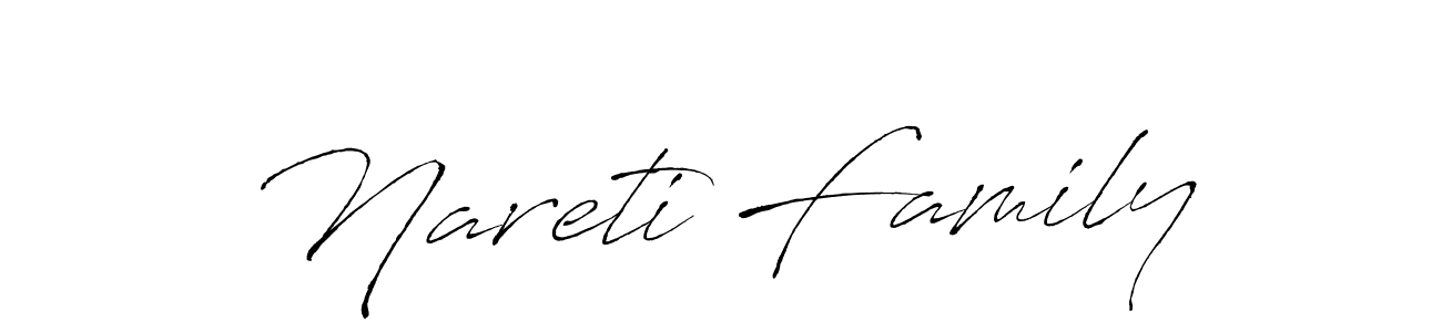 It looks lik you need a new signature style for name Nareti Family. Design unique handwritten (Antro_Vectra) signature with our free signature maker in just a few clicks. Nareti Family signature style 6 images and pictures png