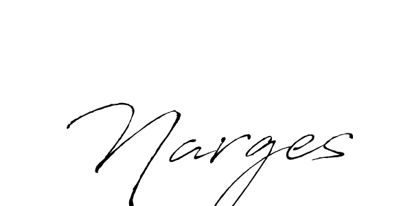 Narges stylish signature style. Best Handwritten Sign (Antro_Vectra) for my name. Handwritten Signature Collection Ideas for my name Narges. Narges signature style 6 images and pictures png