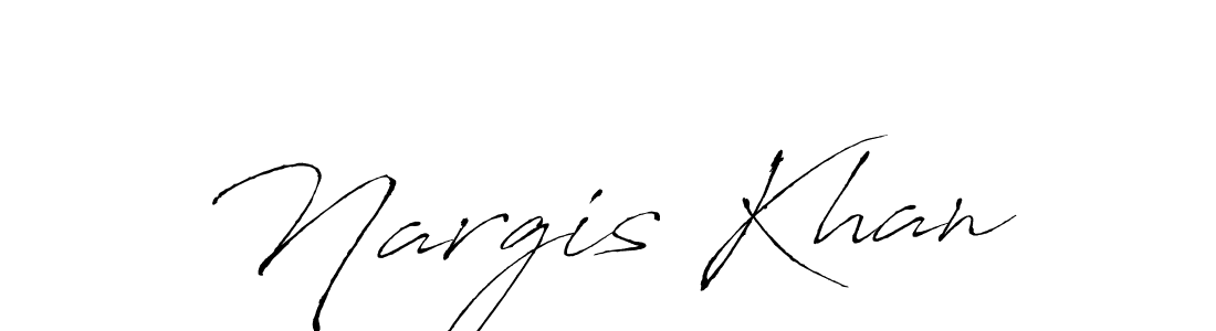 Nargis Khan stylish signature style. Best Handwritten Sign (Antro_Vectra) for my name. Handwritten Signature Collection Ideas for my name Nargis Khan. Nargis Khan signature style 6 images and pictures png