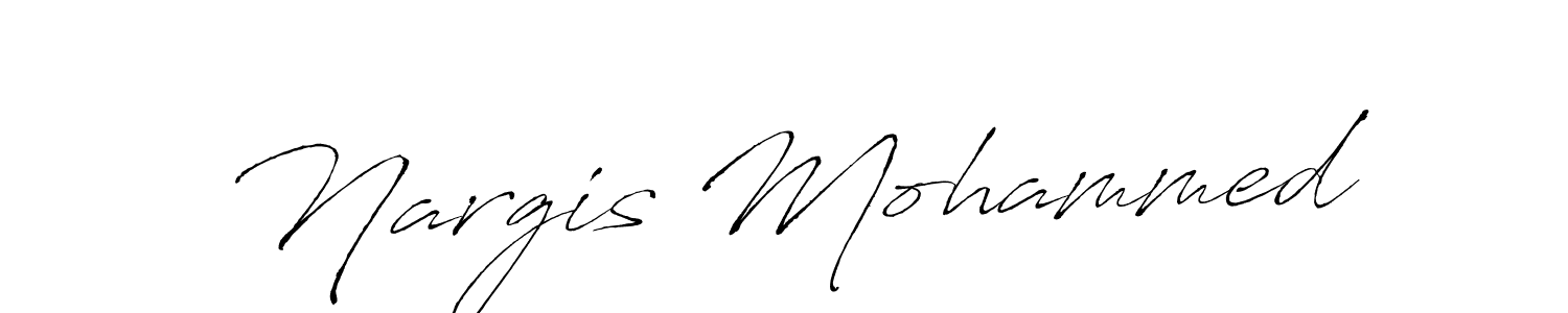Design your own signature with our free online signature maker. With this signature software, you can create a handwritten (Antro_Vectra) signature for name Nargis Mohammed. Nargis Mohammed signature style 6 images and pictures png