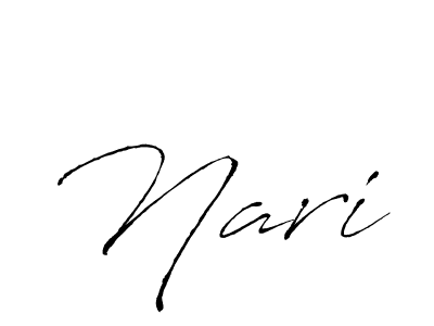 How to make Nari signature? Antro_Vectra is a professional autograph style. Create handwritten signature for Nari name. Nari signature style 6 images and pictures png