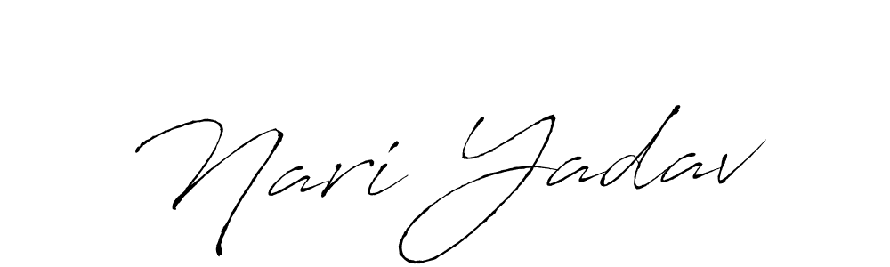 Use a signature maker to create a handwritten signature online. With this signature software, you can design (Antro_Vectra) your own signature for name Nari Yadav. Nari Yadav signature style 6 images and pictures png