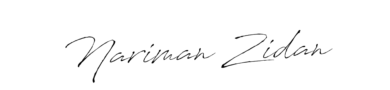 This is the best signature style for the Nariman Zidan name. Also you like these signature font (Antro_Vectra). Mix name signature. Nariman Zidan signature style 6 images and pictures png