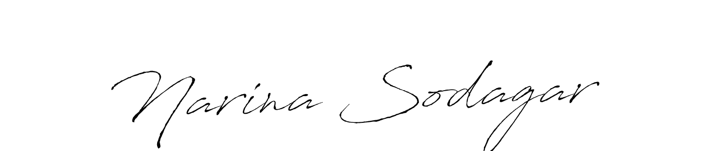 Use a signature maker to create a handwritten signature online. With this signature software, you can design (Antro_Vectra) your own signature for name Narina Sodagar. Narina Sodagar signature style 6 images and pictures png