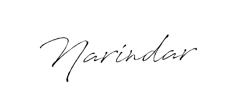 Create a beautiful signature design for name Narindar. With this signature (Antro_Vectra) fonts, you can make a handwritten signature for free. Narindar signature style 6 images and pictures png