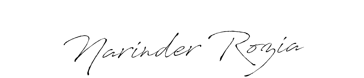 Use a signature maker to create a handwritten signature online. With this signature software, you can design (Antro_Vectra) your own signature for name Narinder Rozia. Narinder Rozia signature style 6 images and pictures png