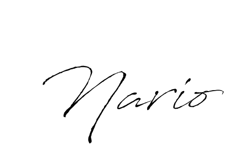 Also we have Nario name is the best signature style. Create professional handwritten signature collection using Antro_Vectra autograph style. Nario signature style 6 images and pictures png