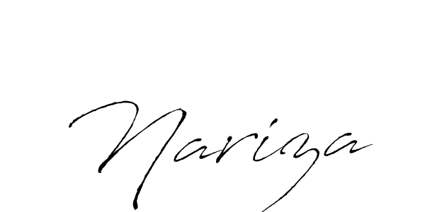 How to make Nariza name signature. Use Antro_Vectra style for creating short signs online. This is the latest handwritten sign. Nariza signature style 6 images and pictures png