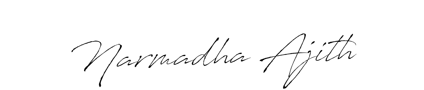 Also You can easily find your signature by using the search form. We will create Narmadha Ajith name handwritten signature images for you free of cost using Antro_Vectra sign style. Narmadha Ajith signature style 6 images and pictures png