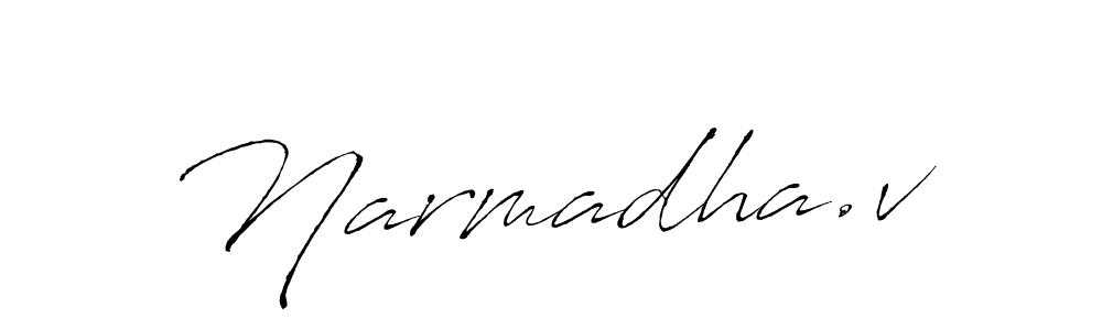 if you are searching for the best signature style for your name Narmadha.v. so please give up your signature search. here we have designed multiple signature styles  using Antro_Vectra. Narmadha.v signature style 6 images and pictures png