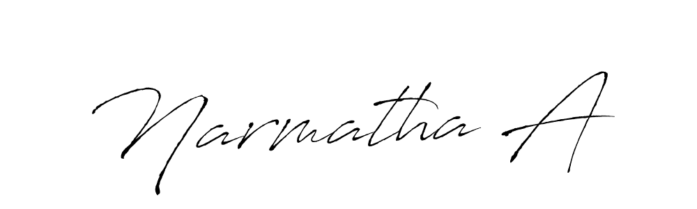 Similarly Antro_Vectra is the best handwritten signature design. Signature creator online .You can use it as an online autograph creator for name Narmatha A. Narmatha A signature style 6 images and pictures png