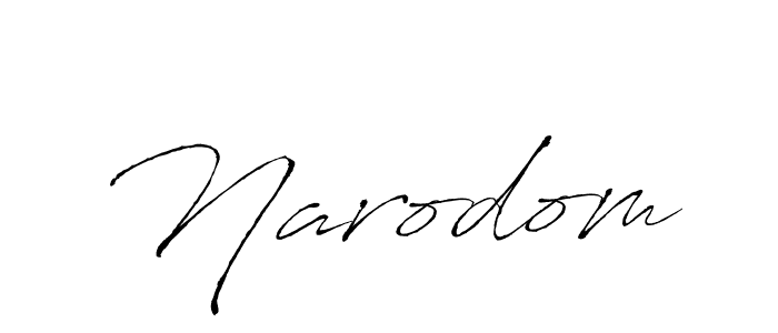 Design your own signature with our free online signature maker. With this signature software, you can create a handwritten (Antro_Vectra) signature for name Narodom. Narodom signature style 6 images and pictures png