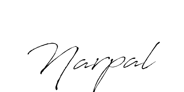 Create a beautiful signature design for name Narpal. With this signature (Antro_Vectra) fonts, you can make a handwritten signature for free. Narpal signature style 6 images and pictures png