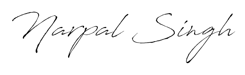 Try this chic Narpal Singh handwritten sign style. Using Antro_Vectra font elements, it gives your name a sleek, memorable identity. Narpal Singh signature style 6 images and pictures png