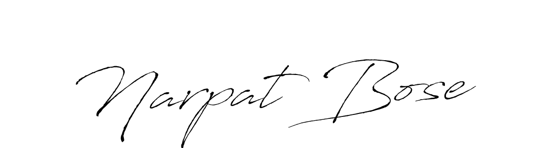 Use a signature maker to create a handwritten signature online. With this signature software, you can design (Antro_Vectra) your own signature for name Narpat Bose. Narpat Bose signature style 6 images and pictures png