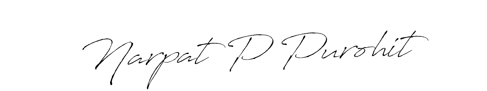How to make Narpat P Purohit signature? Antro_Vectra is a professional autograph style. Create handwritten signature for Narpat P Purohit name. Narpat P Purohit signature style 6 images and pictures png