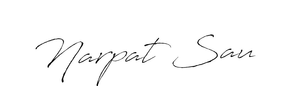 Design your own signature with our free online signature maker. With this signature software, you can create a handwritten (Antro_Vectra) signature for name Narpat Sau. Narpat Sau signature style 6 images and pictures png