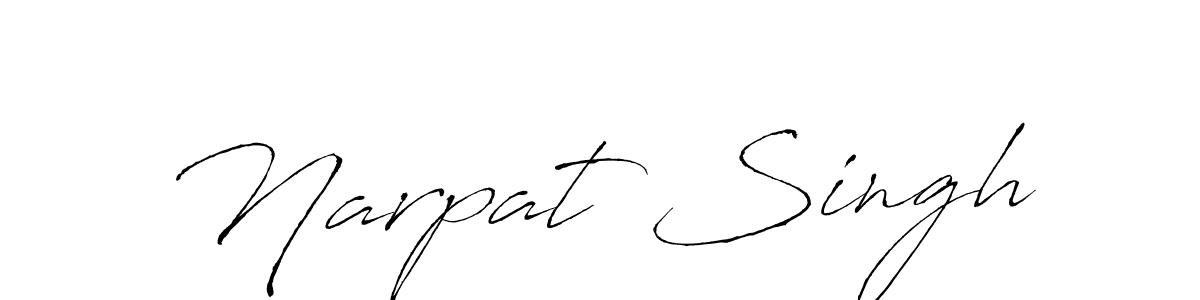 Make a beautiful signature design for name Narpat Singh. With this signature (Antro_Vectra) style, you can create a handwritten signature for free. Narpat Singh signature style 6 images and pictures png