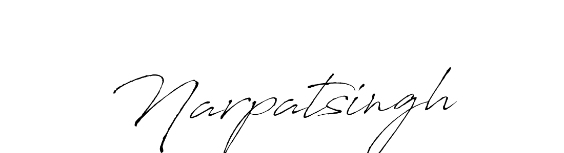 Design your own signature with our free online signature maker. With this signature software, you can create a handwritten (Antro_Vectra) signature for name Narpatsingh. Narpatsingh signature style 6 images and pictures png