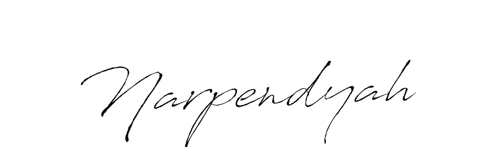 Use a signature maker to create a handwritten signature online. With this signature software, you can design (Antro_Vectra) your own signature for name Narpendyah. Narpendyah signature style 6 images and pictures png