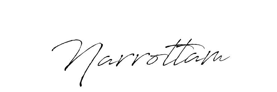Design your own signature with our free online signature maker. With this signature software, you can create a handwritten (Antro_Vectra) signature for name Narrottam. Narrottam signature style 6 images and pictures png