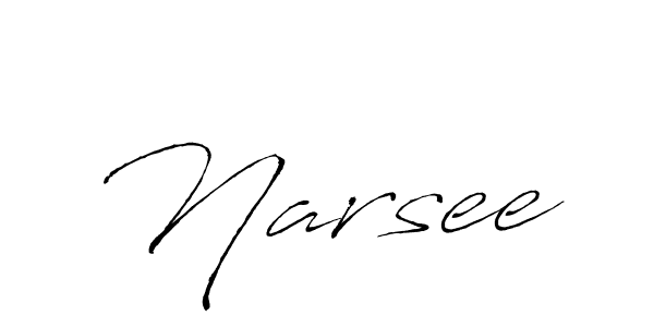 Create a beautiful signature design for name Narsee. With this signature (Antro_Vectra) fonts, you can make a handwritten signature for free. Narsee signature style 6 images and pictures png