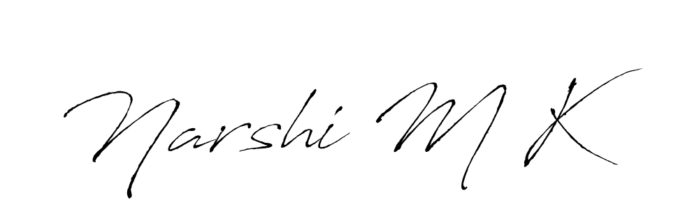 You should practise on your own different ways (Antro_Vectra) to write your name (Narshi M K) in signature. don't let someone else do it for you. Narshi M K signature style 6 images and pictures png