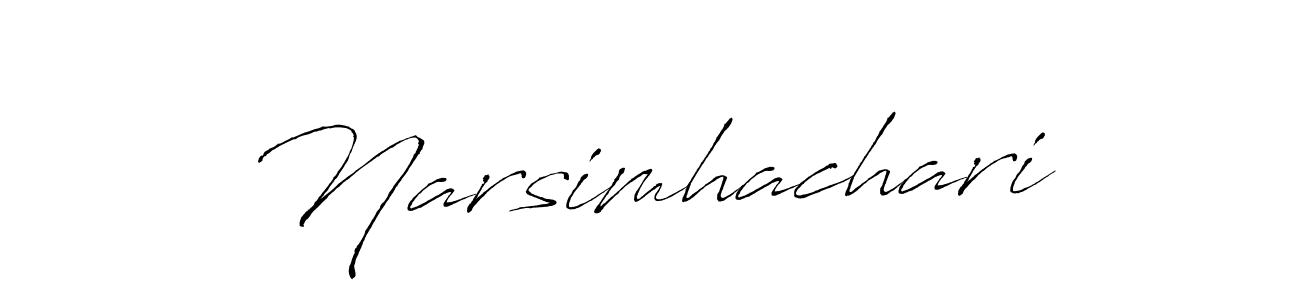 How to make Narsimhachari signature? Antro_Vectra is a professional autograph style. Create handwritten signature for Narsimhachari name. Narsimhachari signature style 6 images and pictures png