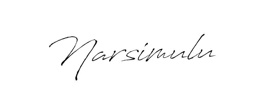 Use a signature maker to create a handwritten signature online. With this signature software, you can design (Antro_Vectra) your own signature for name Narsimulu. Narsimulu signature style 6 images and pictures png