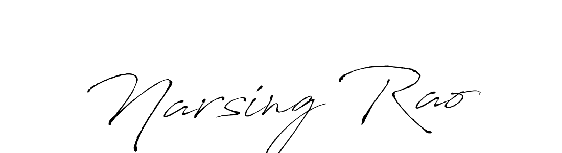 How to make Narsing Rao signature? Antro_Vectra is a professional autograph style. Create handwritten signature for Narsing Rao name. Narsing Rao signature style 6 images and pictures png